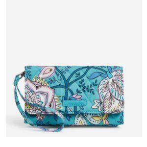 Vera Bradley Peacock Garden - RFID Smartphone Wristlet